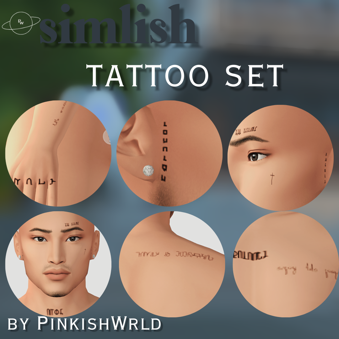 Галерея мода Тату Simlish Male Tattoos #1
